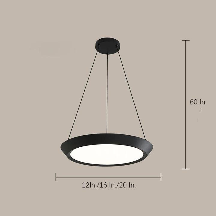 Circle Pendant Lighting for Kitchen Metal Acrylic Artistic Pendant Lighting