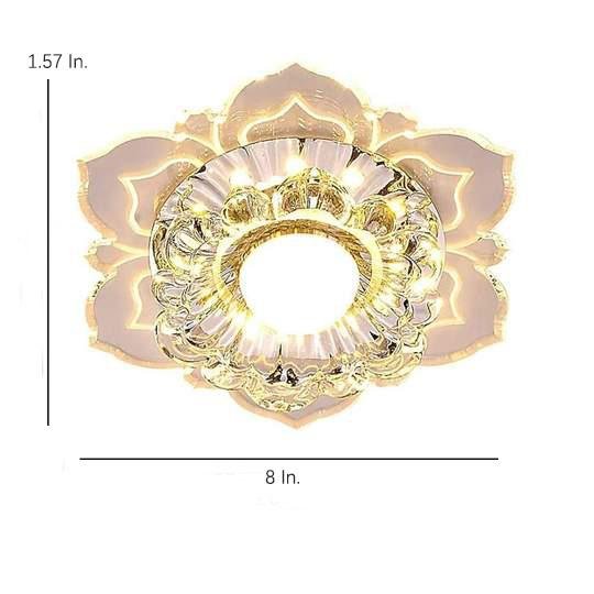 Floral Ornate LED Flush Mount Ceiling Light for Baby Kids