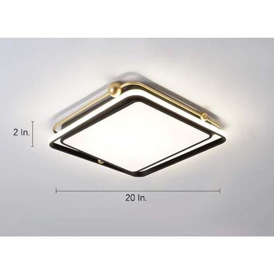 Squares Artistic LED Flush Mount Ceiling Light for Bedroom