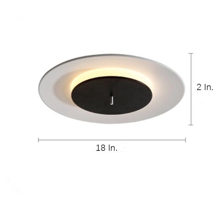 2 Circles LED Modern Flush Mount Lighting Ceiling Lights Hanging Light