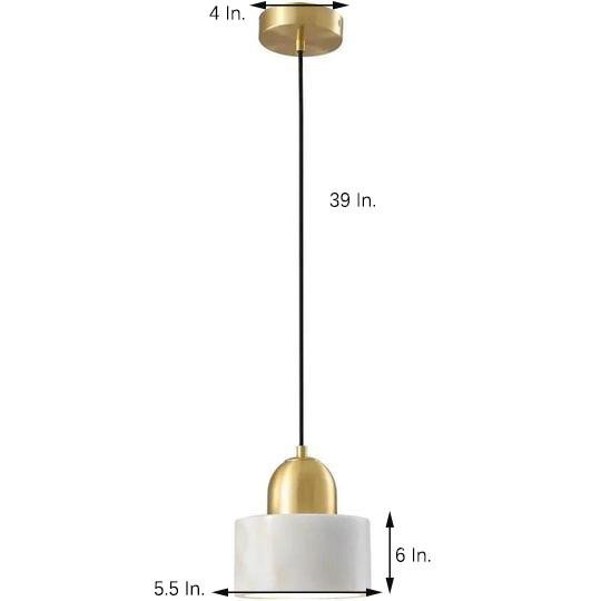 Modern Metal Marble Mini Pendant Lights Classic Artistic Pendant Lighting