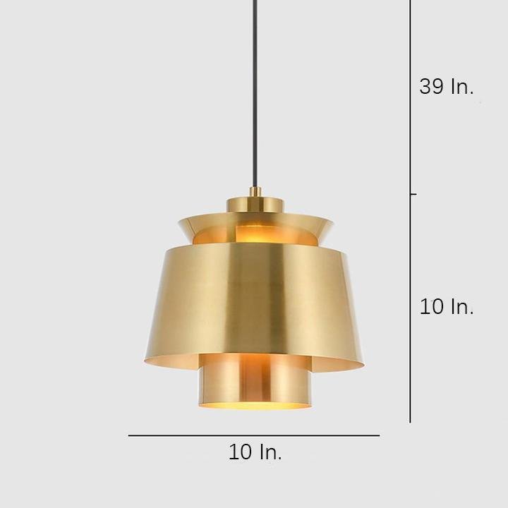 Creative Cylindrical Electroplated Metal LED Modern Pendant Lighting