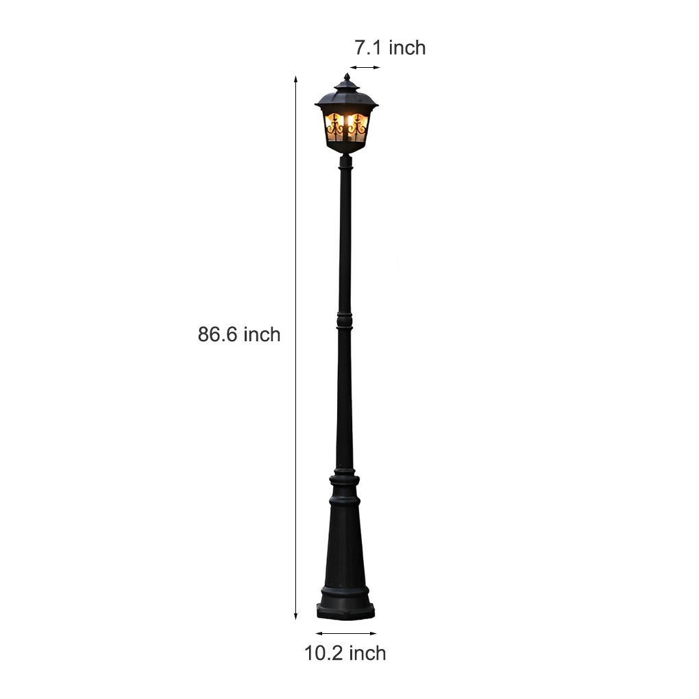 Retro Minimalist LED Waterproof European Style Garden Lamp Post Lights