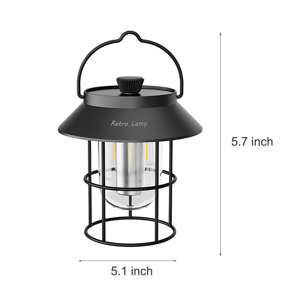 USB Rechargeable Dimmable LED Hanging Stand Portable Outdoor Lanterns