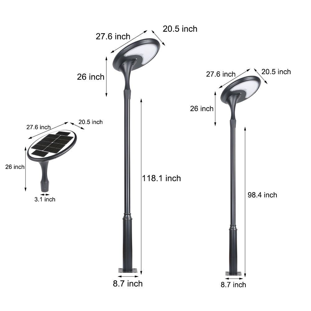 IP65 Outdoor Solar Lamp Post Street Lights for Park