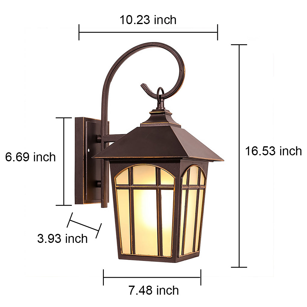 Retro Waterproof Iron Glass Modern Outdoor Wall Lights Wall Sconces Lighting