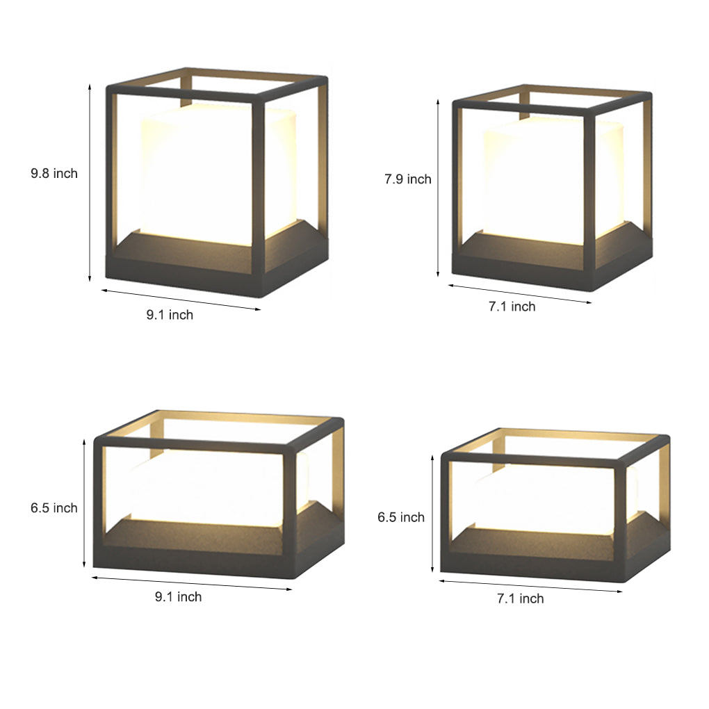 Solar Outdoor Courtyard Fence Post Light Waterproof LED Landscape Lighting