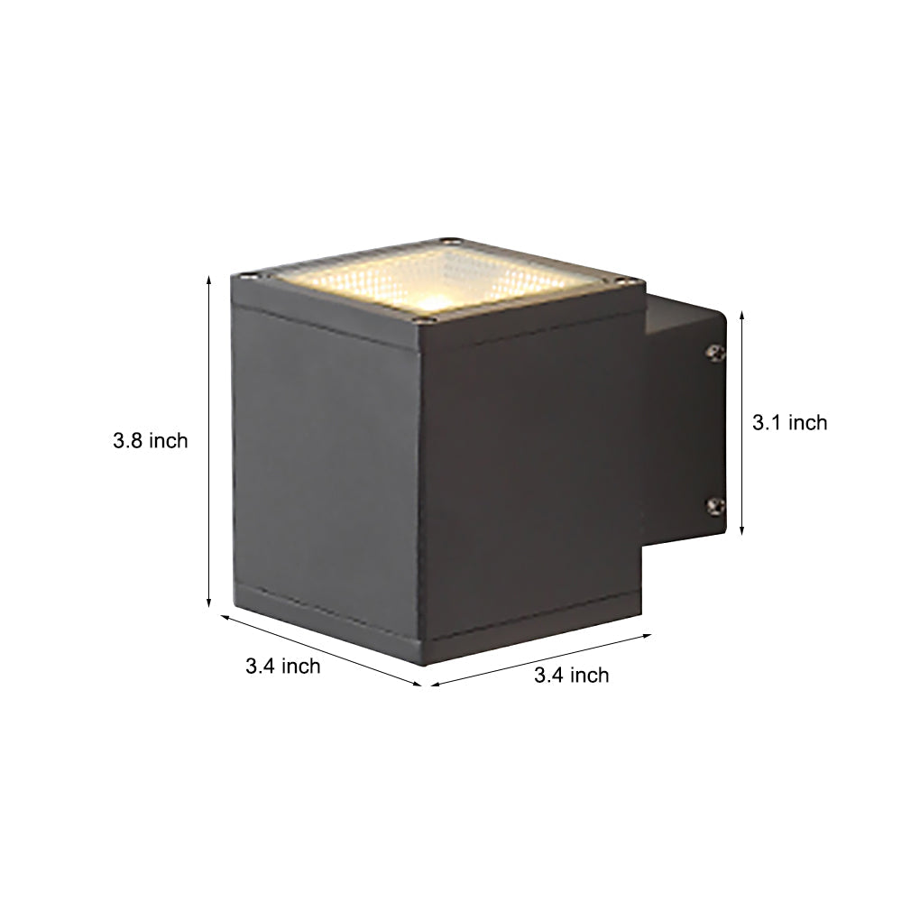 Modern Minimalist Outdoor LED Waterproof Exterior Wall Light for Courtyard Fence