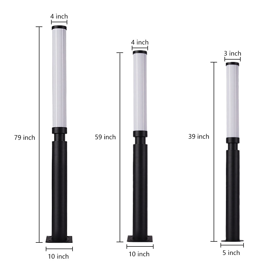 Modern Creative Outdoor Lights Bollard Lights LED Waterproof Garden Lights Pathway Lights