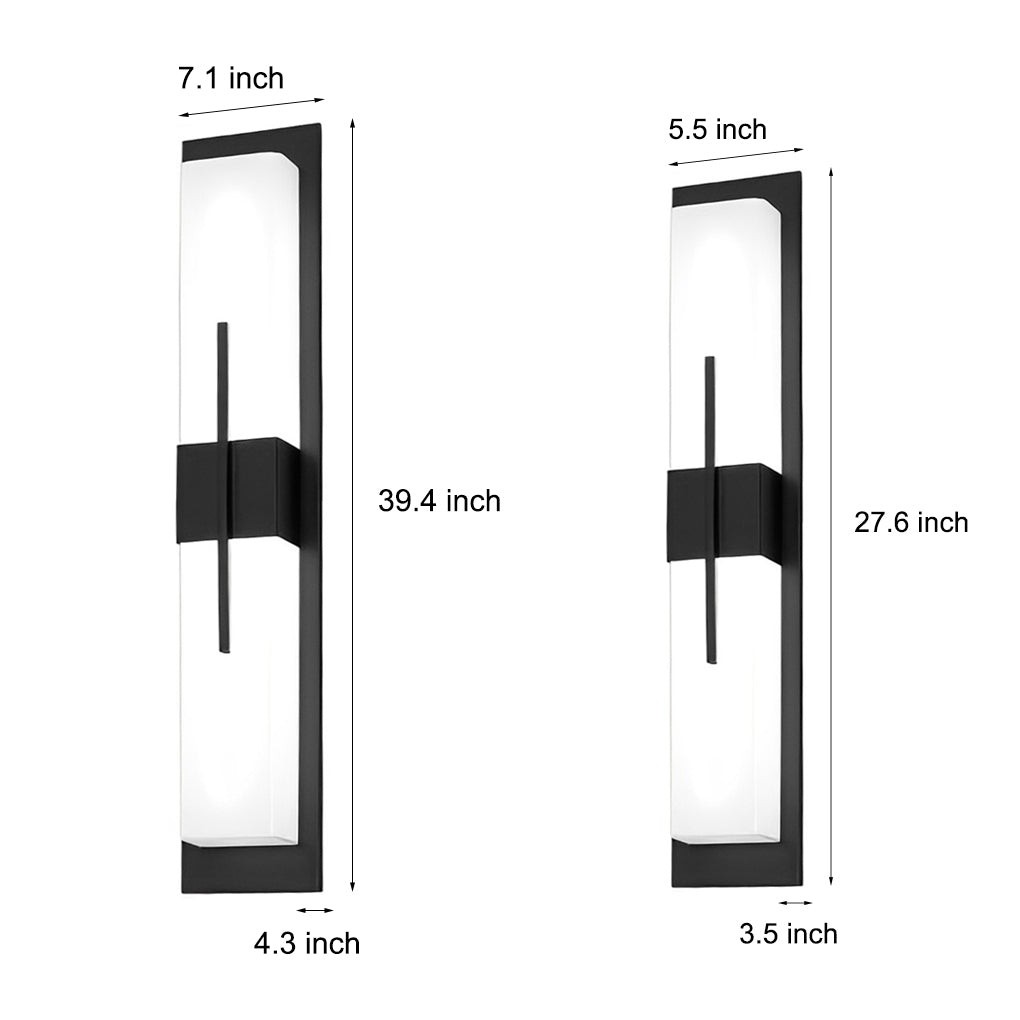 [Clearance Sale] Creative Rectangular LED Waterproof Black Modern Outdoor Wall Lamp