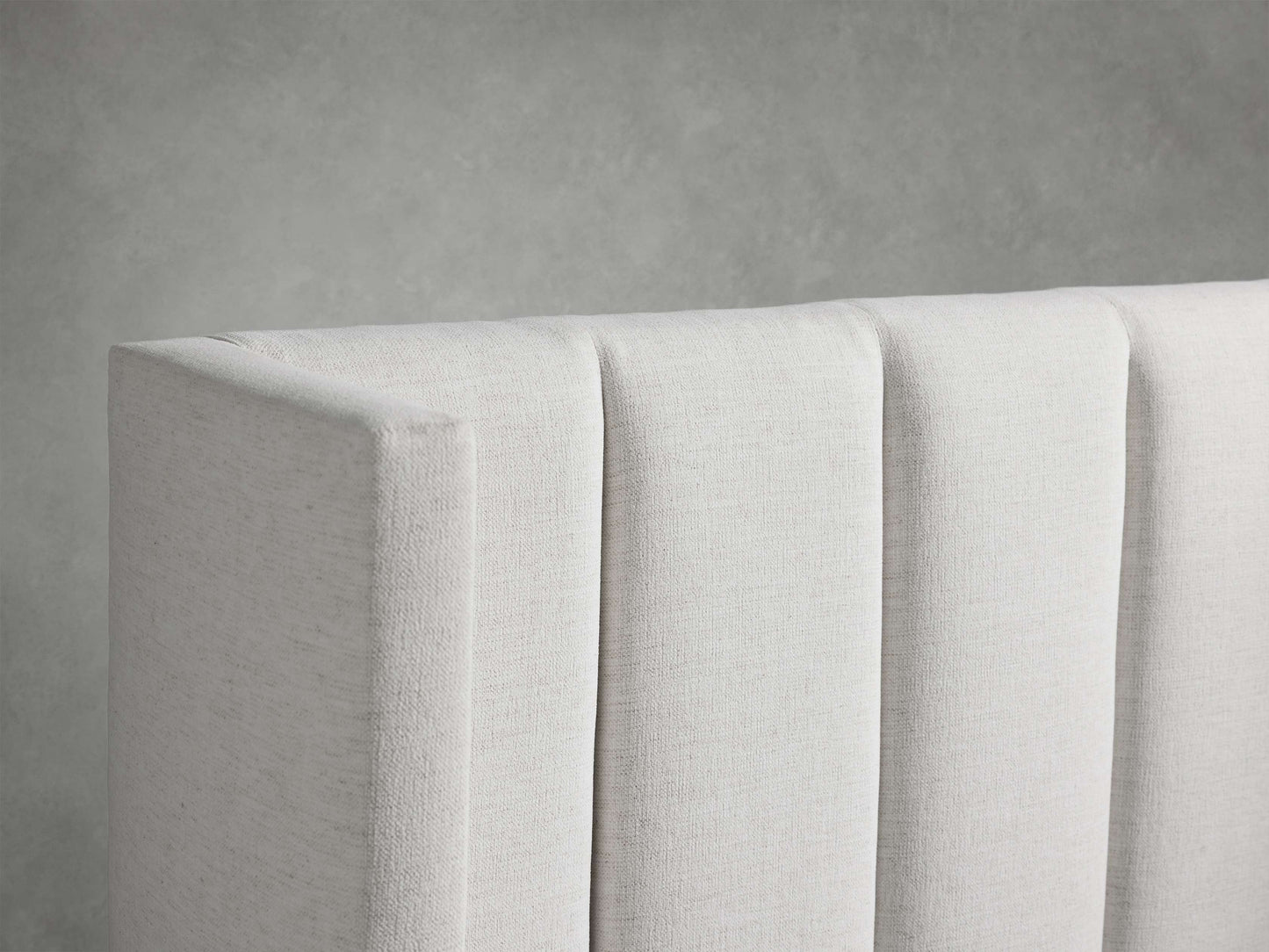 Wyller Channel-Stitched Twin Bed with High Footboard