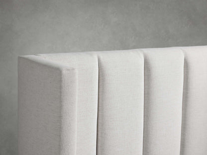 Wyller Channel-Stitched Twin Bed with High Footboard