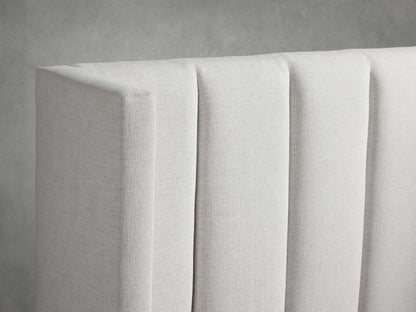 Wyller Channel-Stitched Twin Bed with High Footboard