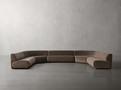 Gianni Five-Piece Large Curved Sectional