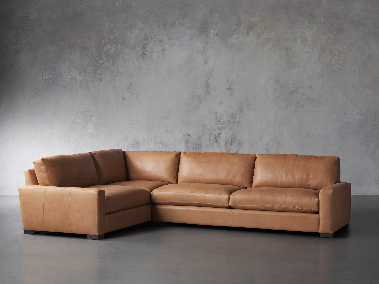 Remington Leather Two-Piece Sectional