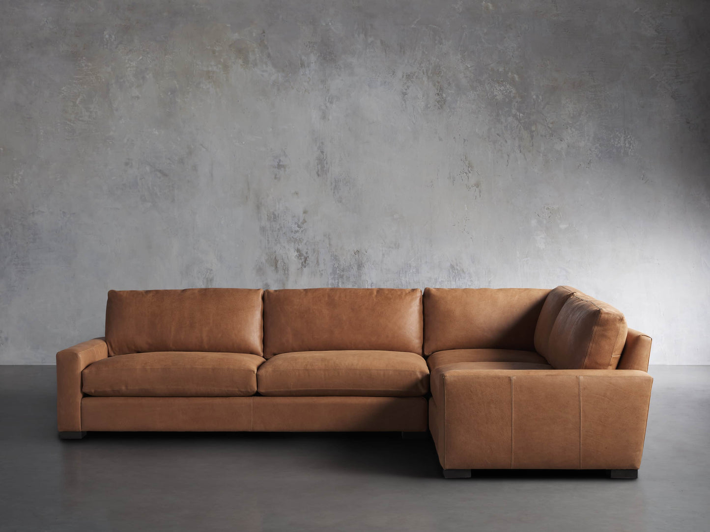 Remington Leather Two-Piece Sectional