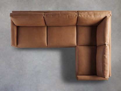 Remington Leather Two-Piece Sectional