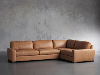 Remington Leather Two-Piece Sectional