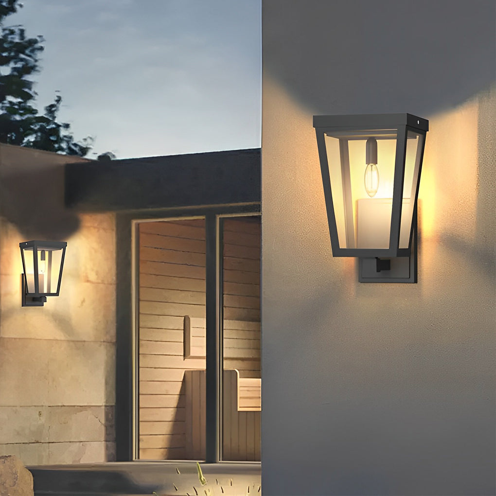 Square Smart Light Control Waterproof LED Solar Outdoor Wall Lights