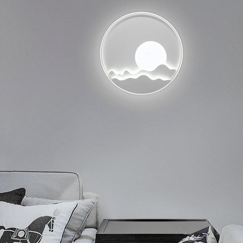 Modern LED Moon Patterned Wall Sconce