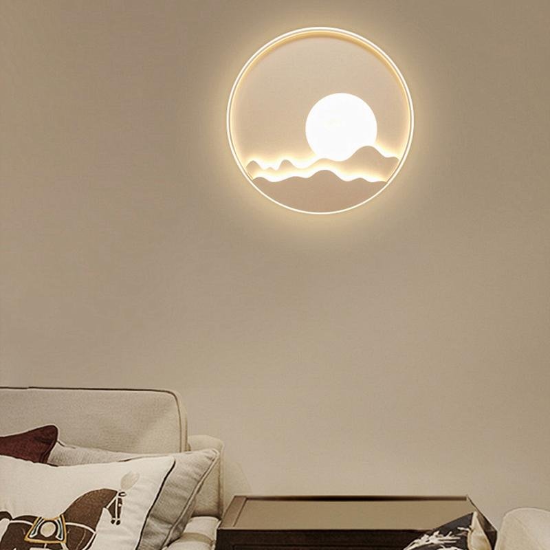 Modern LED Moon Patterned Wall Sconce