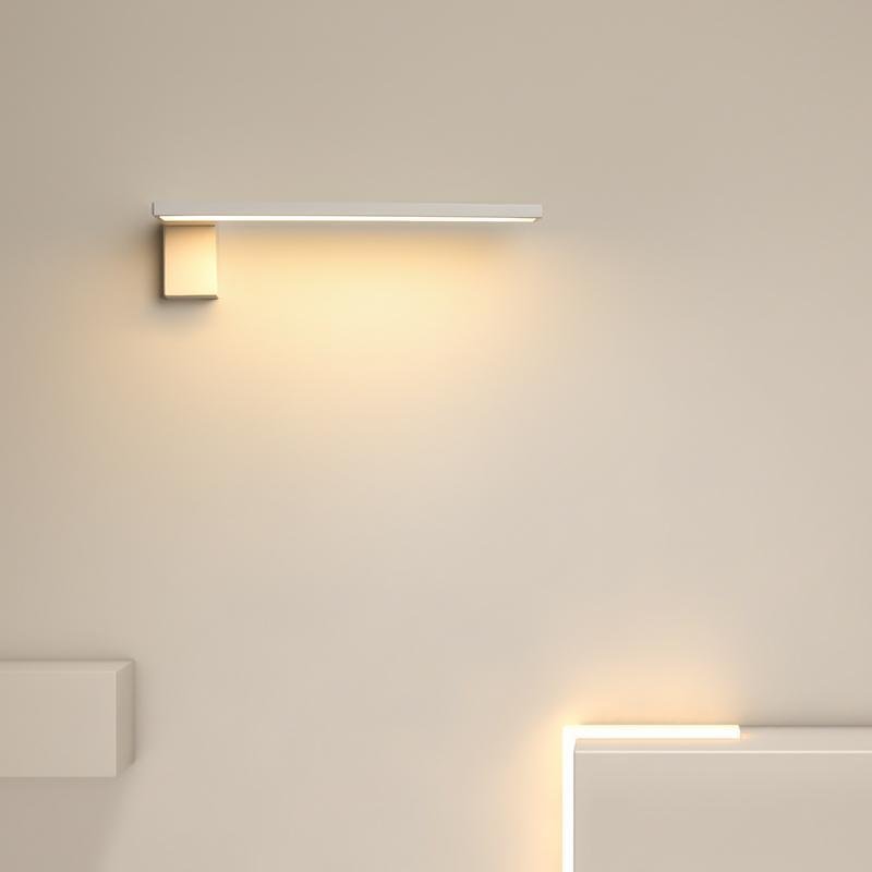 Modern LED L Shaped Black White Wall Sconce