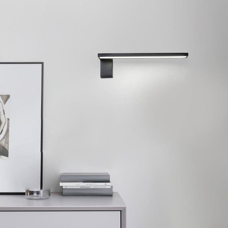 Modern LED L Shaped Black White Wall Sconce