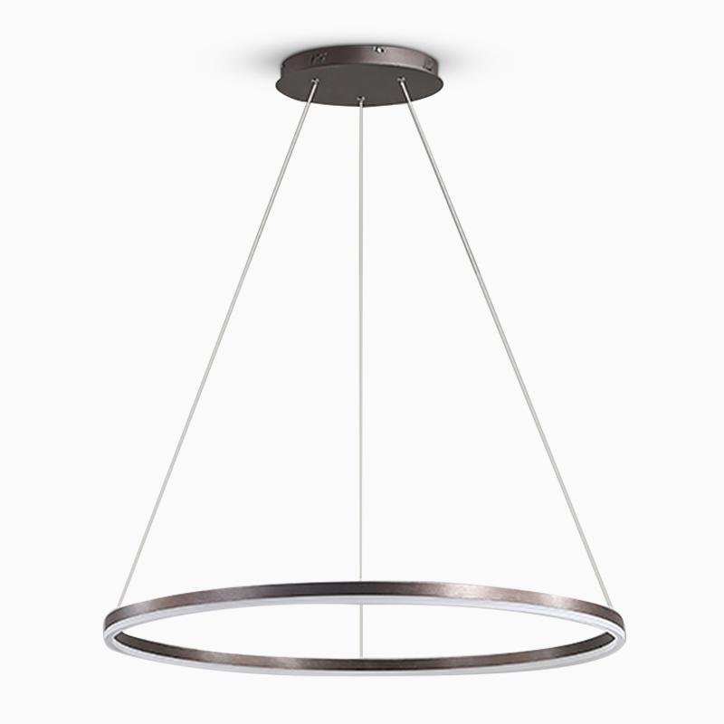 16'' Simple Circle Single Pendant Light Acrylic Pendant Lighting