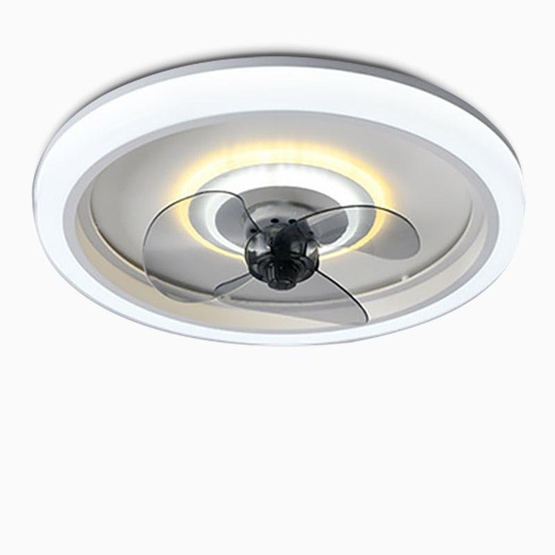 Round LED Modern Ceiling Fan Light with Remote Control Ceiling Fans Lamp