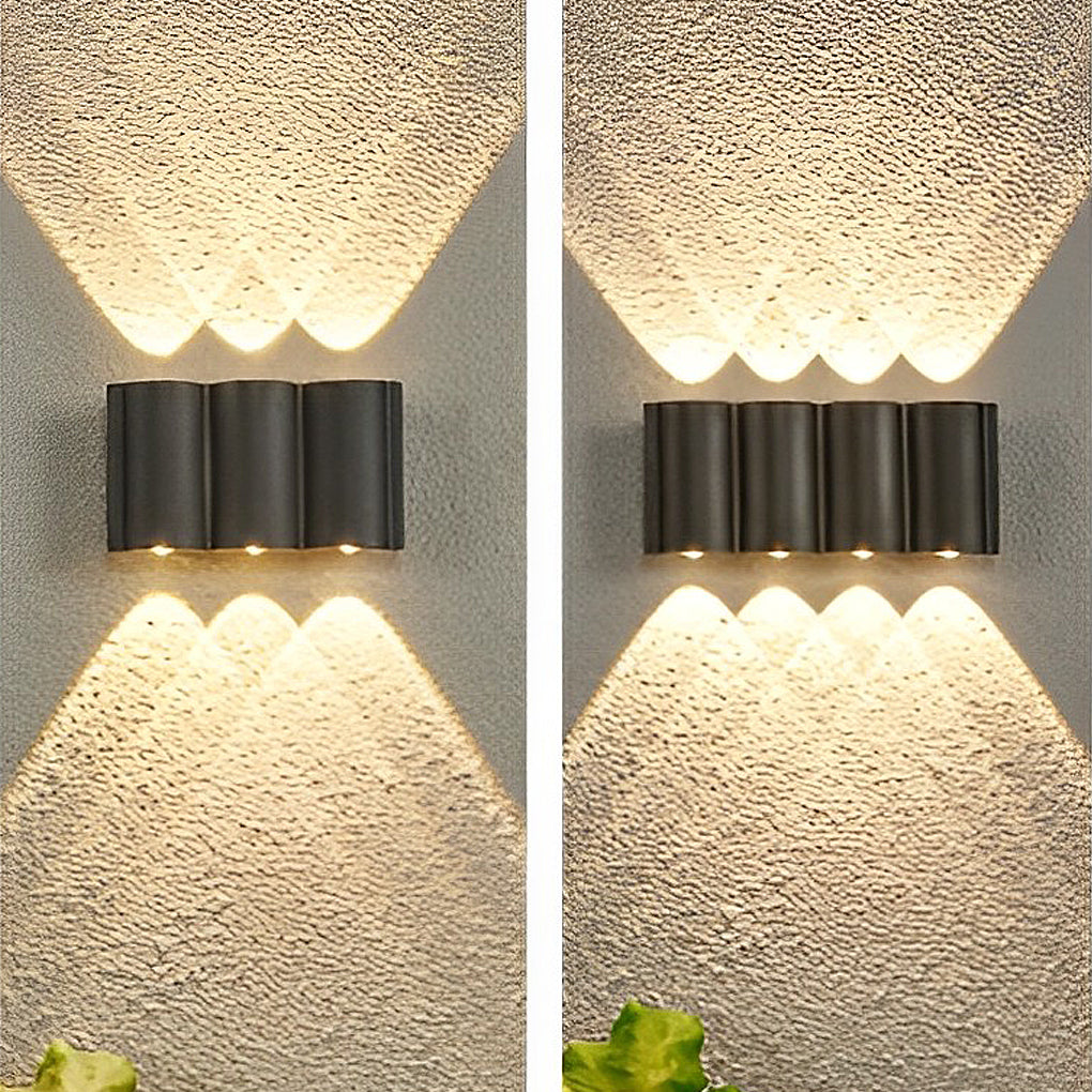 Creative Wave Up and Down Light LED Waterproof Modern Wall Washer Light