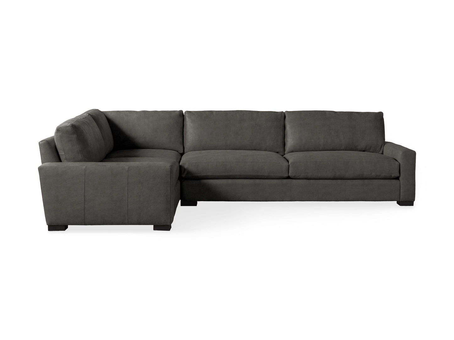 Remington Leather Two-Piece Sectional