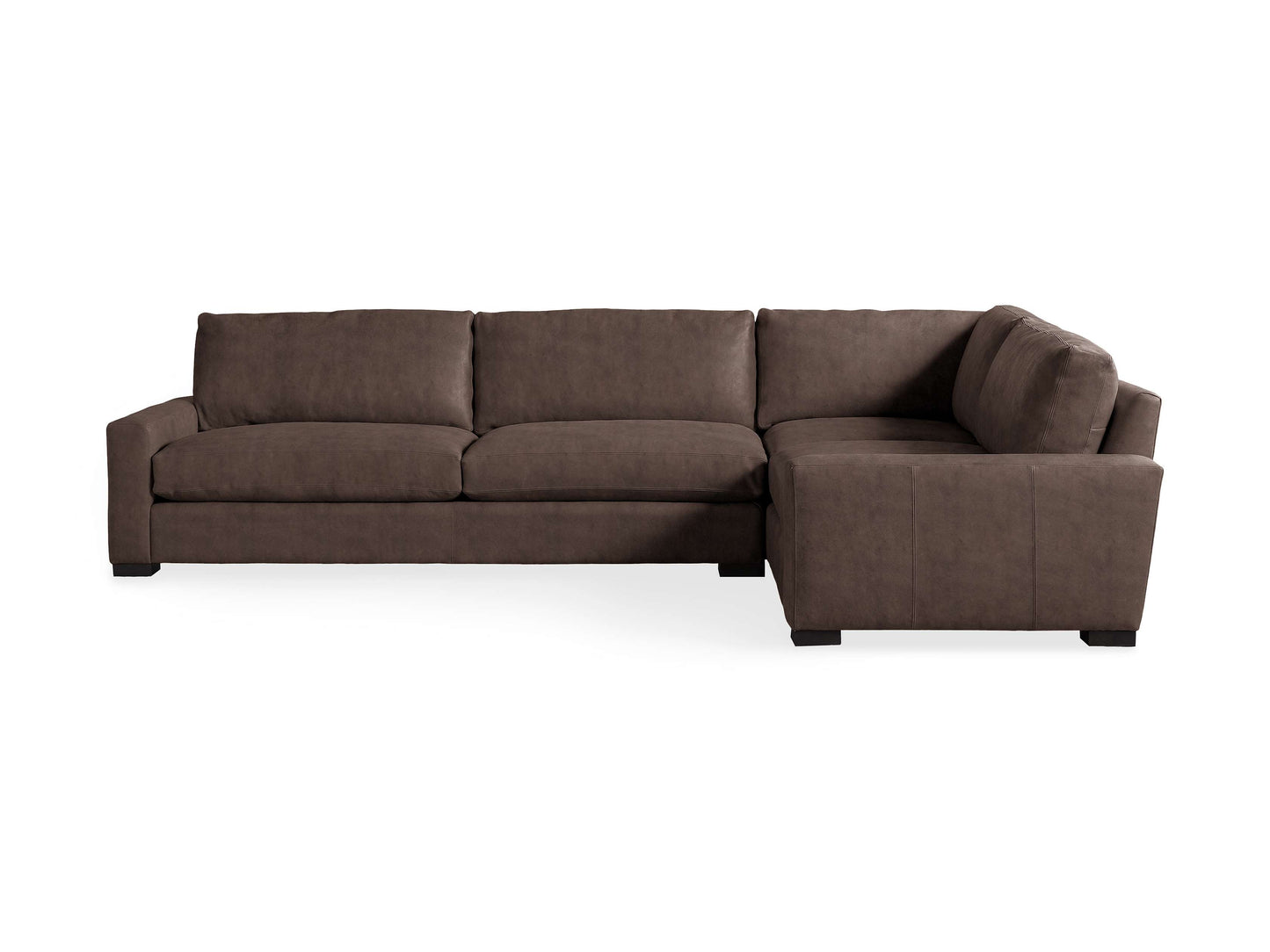 Remington Leather Two-Piece Sectional