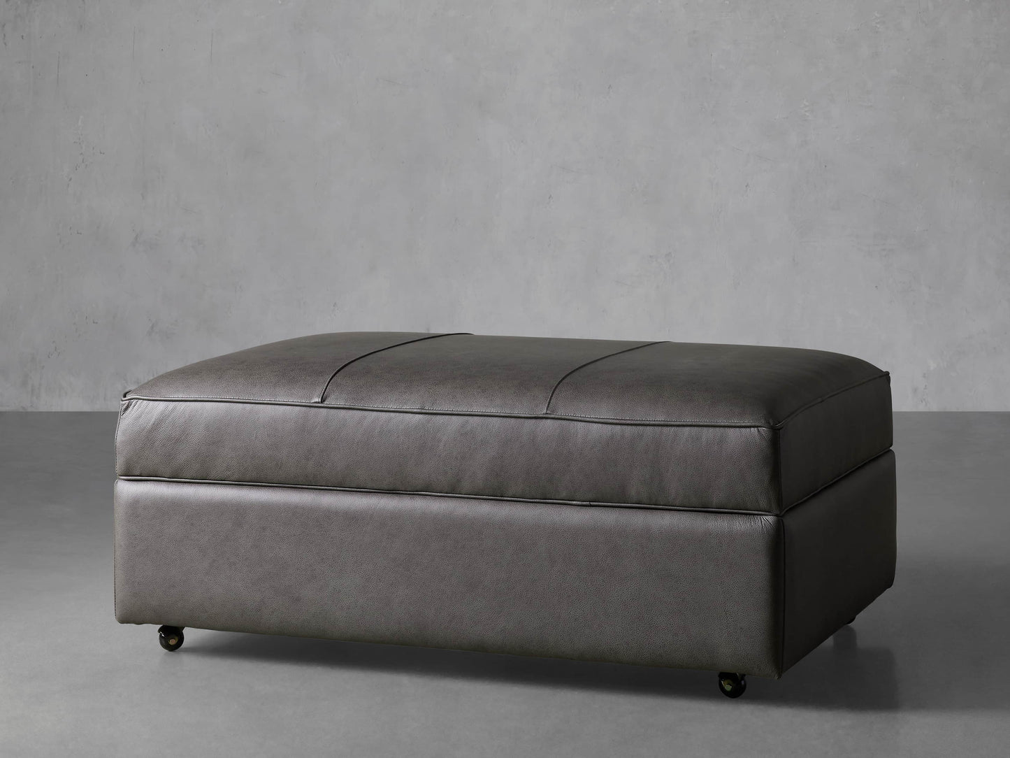 Filmore Leather Storage Ottoman