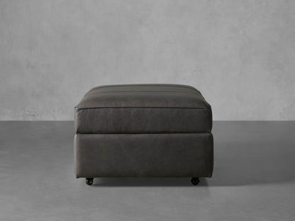 Filmore Leather Storage Ottoman