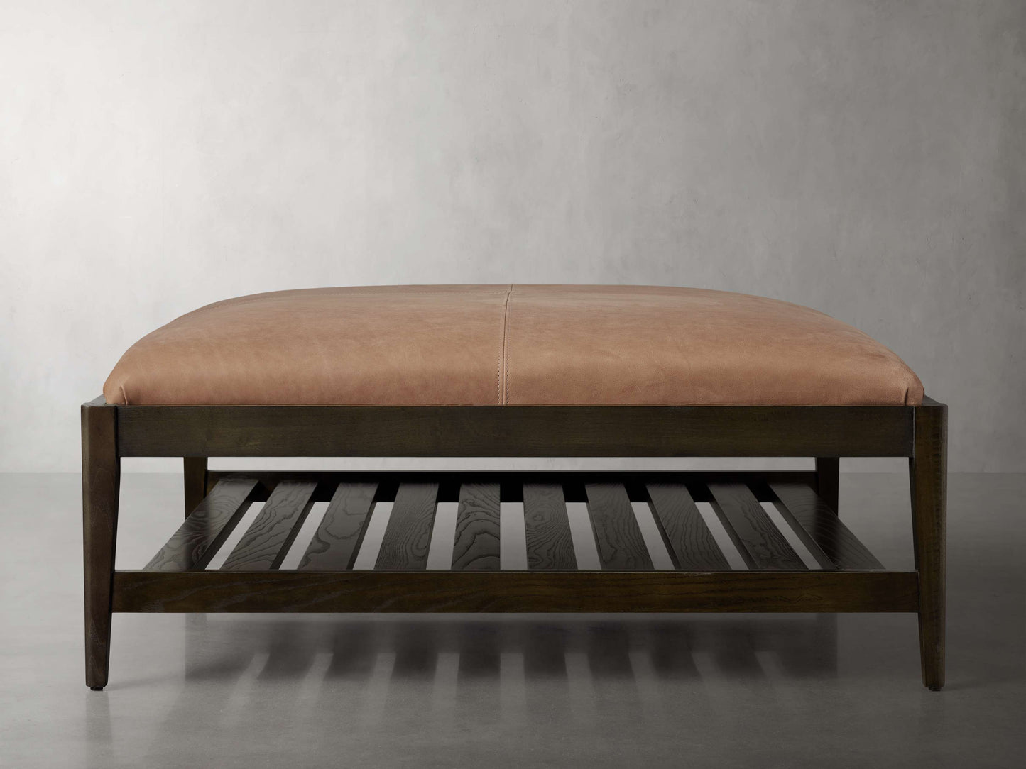 Kent Leather Ottoman