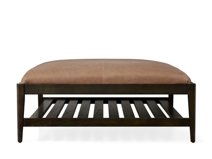 Kent Leather Ottoman