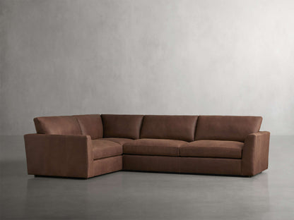 Vernon Leather Two-Piece Sectional