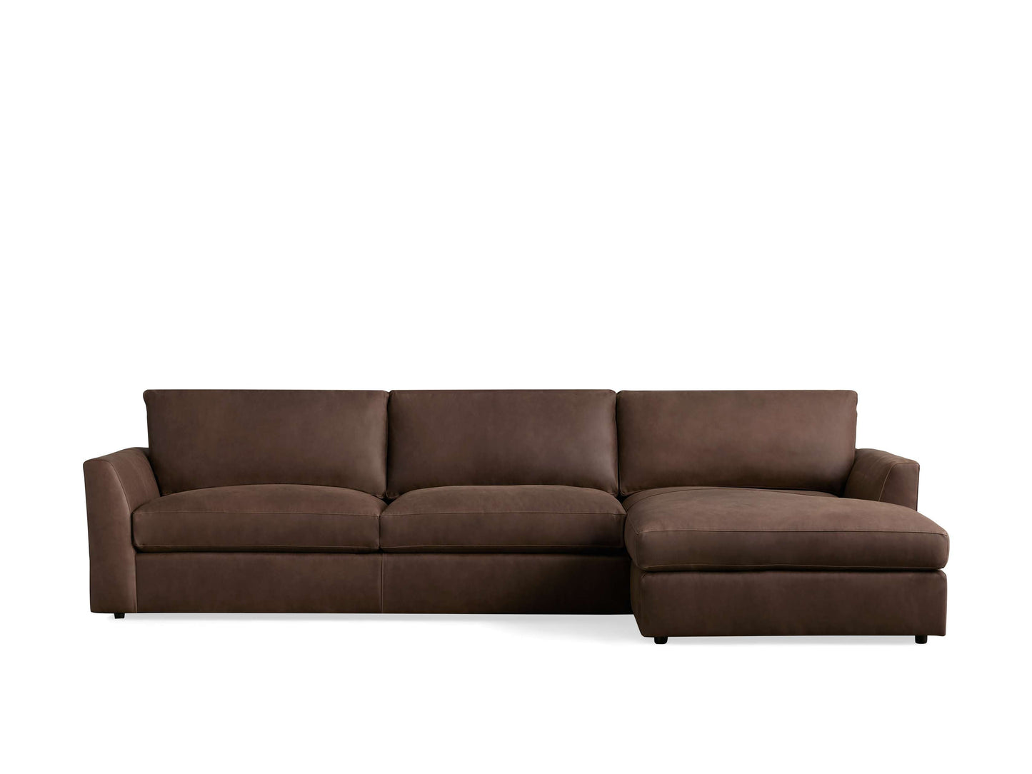 Vernon Leather Two-Piece Chaise Sectional
