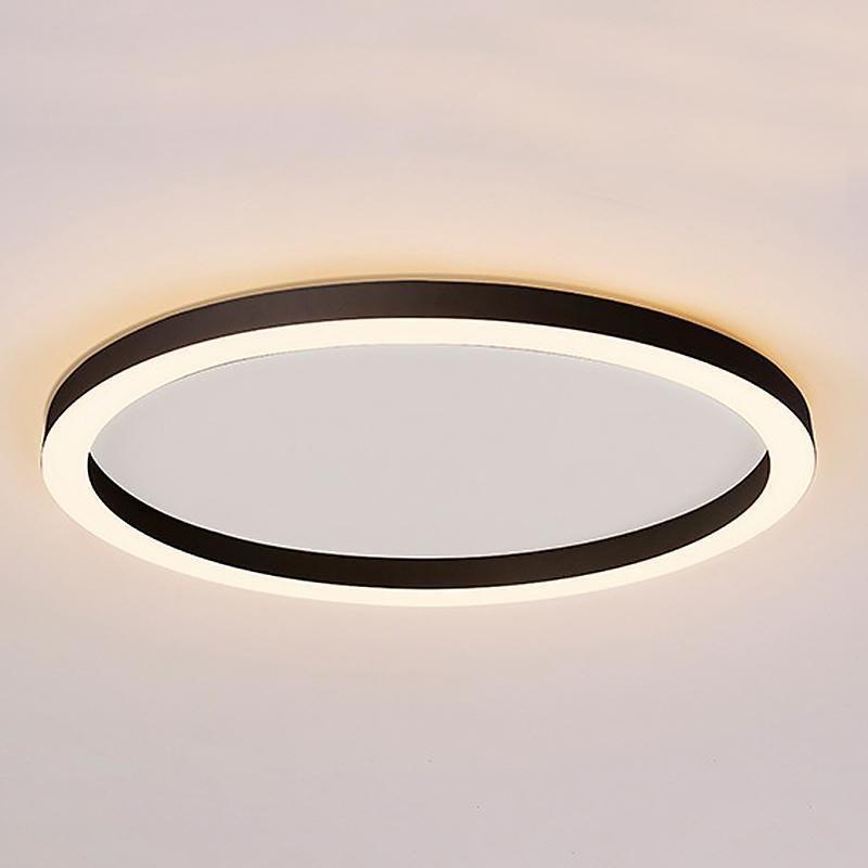 16'' Modern Simple Circle Flush Mount LED Lights Dimmable Ceiling Lights with Remote