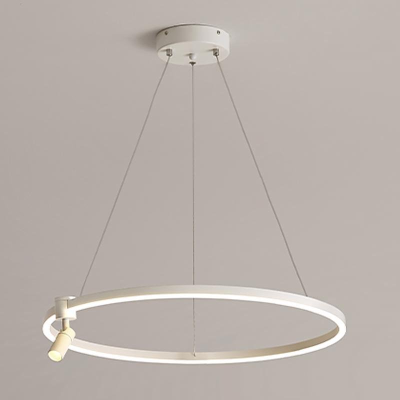 Simple Linear Modern Chandeliers Adjustable Angle Spotlight Circle Chandelier