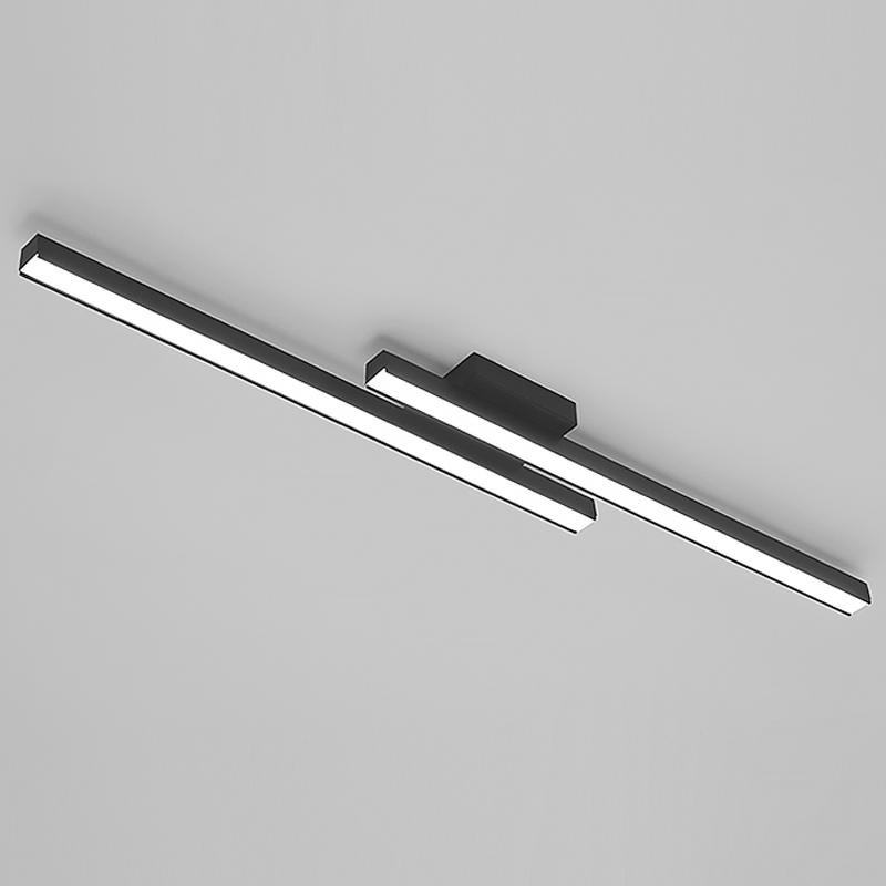 35'' Modern LED Rectangular Shaped Flush Mount Kitchen Lighting Ceiling Light