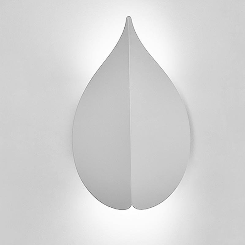 Soft Warm White Modern Leaf Shaped Wall Sconces