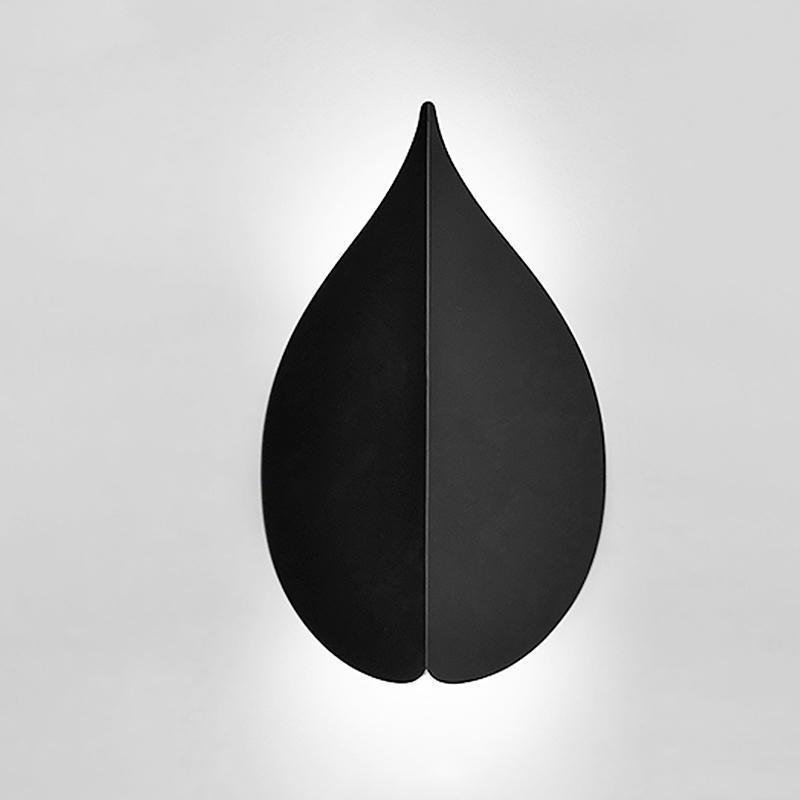 Soft Warm White Modern Leaf Shaped Wall Sconces