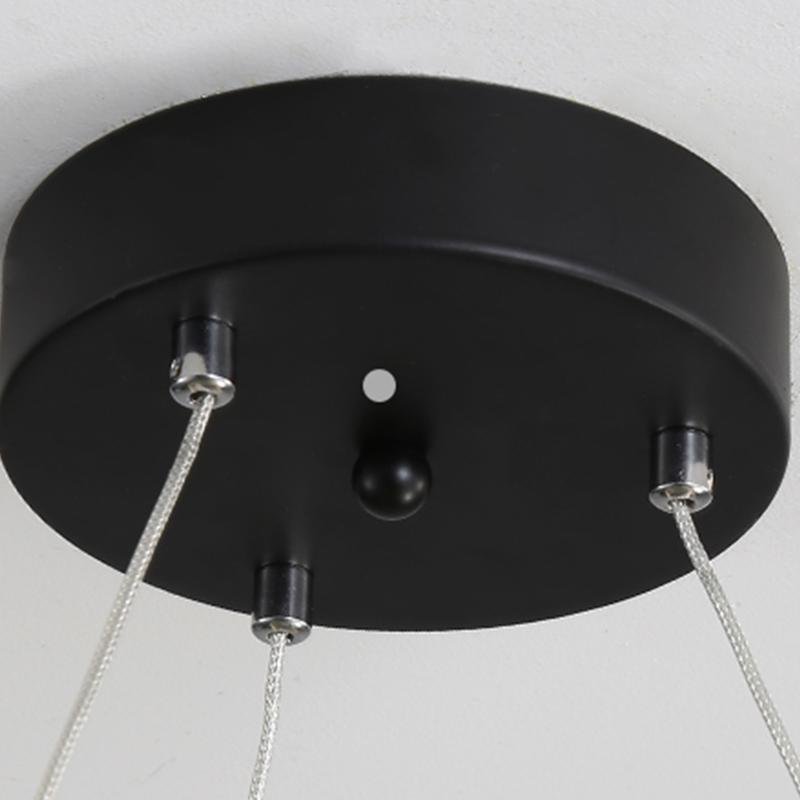 Simple Linear Modern Chandeliers Adjustable Angle Spotlight Circle Chandelier