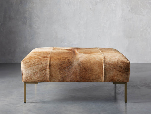 Tilton Hair on Hide Ottoman
