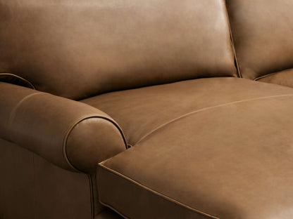 Colby Leather Two-Piece Chaise Sectional