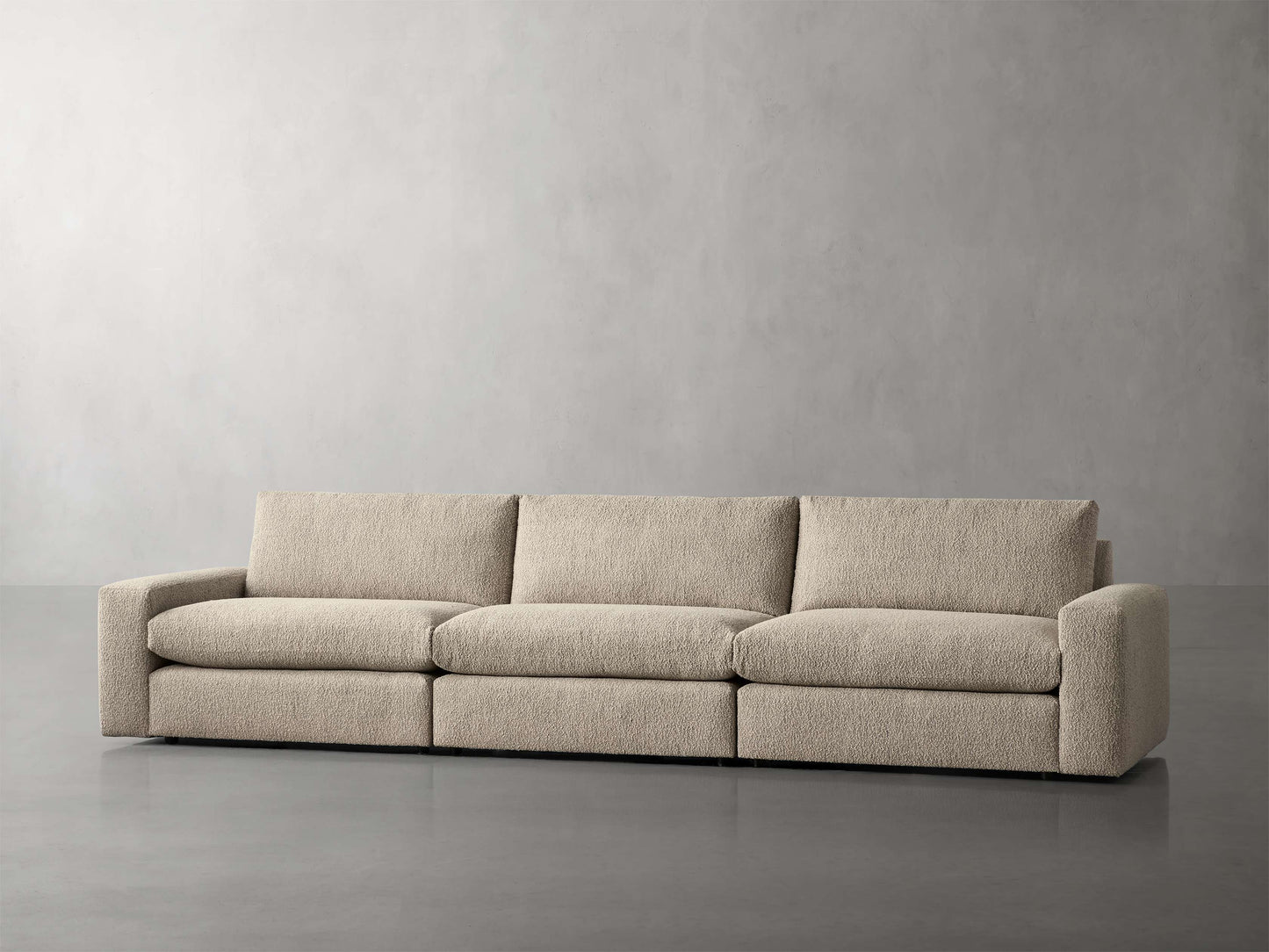 Kipton Wide Arm Three-Piece Modular Sofa