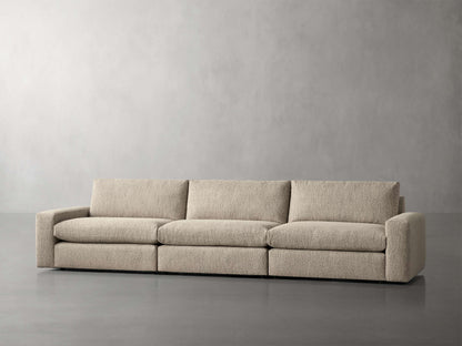 Kipton Wide Arm Three-Piece Modular Sofa