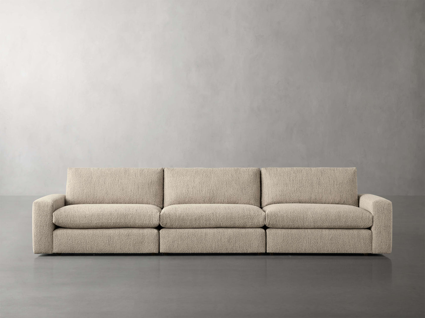 Kipton Wide Arm Three-Piece Modular Sofa
