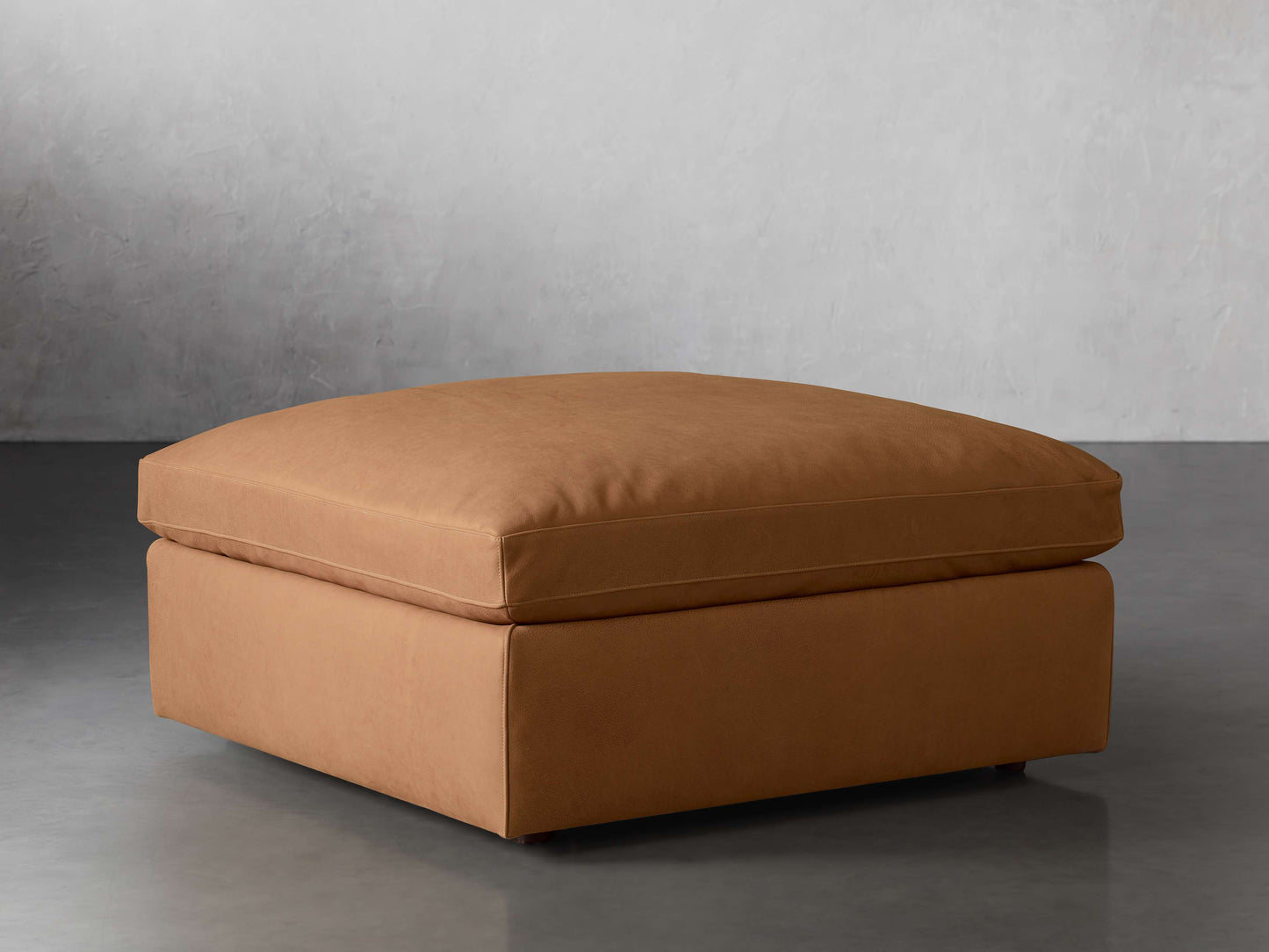 Beale Leather Ottoman